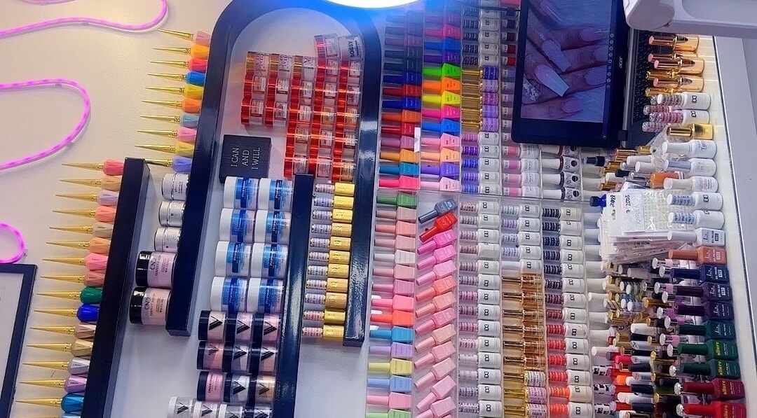 Full nail polish and gel colour collection at Elegant Beauty Secrets salon